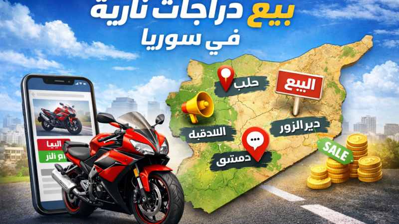 كيف تبيع دراجتك النارية في سوريا بسرعة وبدون وسيط؟ - سوقك اونلاين